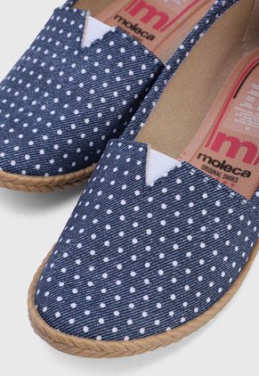 Alpargata Azul-Blanco-Cafe Moleca