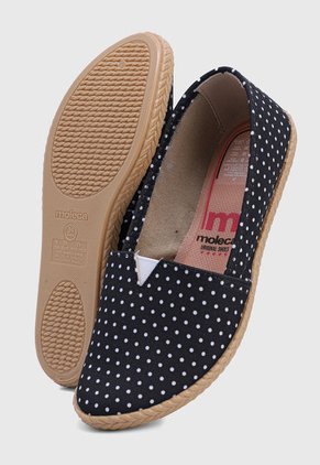 Alpargata Negro Multicolor Moleca
