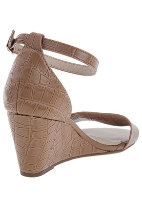 Sandalia Tacón Corrido Camel Moleca