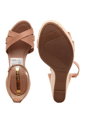 Sandalia Tacón Corrido Palo Rosa Moleca