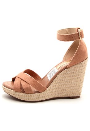 Sandalia Tacón Corrido Palo Rosa Moleca