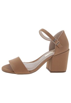 Sandalia Tacón Camel Moleca