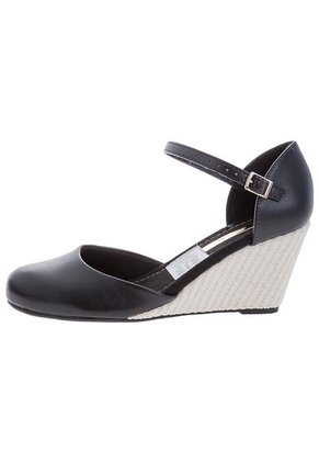 Sandalia Tacón Corrido Negra Moleca