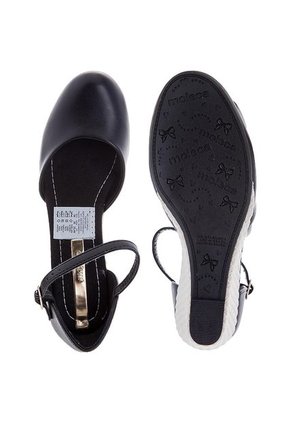 Sandalia Tacón Corrido Negra Moleca