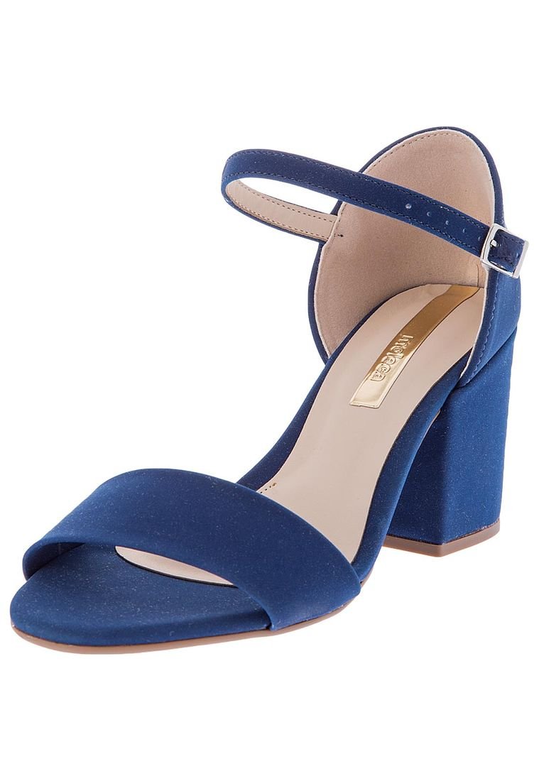 Sandalias Azul Marino De Vestir Sandalia Tacón Azul Marino Moleca - Compra Ahora | Dafiti Colombia