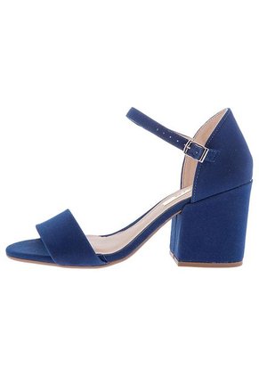 Sandalia Tacón Azul Marino Moleca