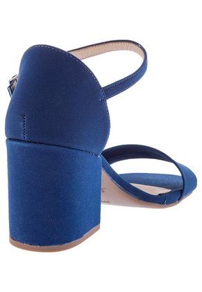 Sandalia Tacón Azul Marino Moleca