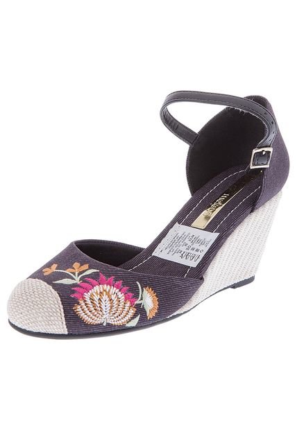 Sandalia Tacón Corrido Negra Moleca