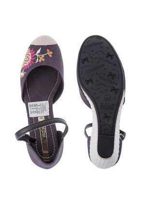 Sandalia Tacón Corrido Negra Moleca