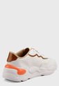 Tenis Blanco-Naranja-Café moleca de Moleca
