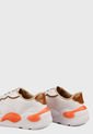 Tenis Blanco-Naranja-Café moleca de Moleca
