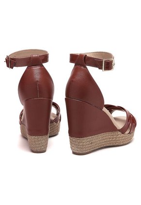 Sandalia Tacón Corrido Café moleca