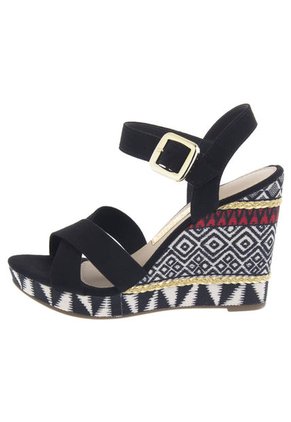 Sandalia Plataforma  Moleca Negro