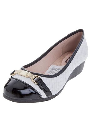 Baleta Blanca-Negro Moleca