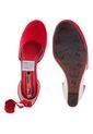 Sandalia Tacón Corrido Rojo Moleca de Moleca