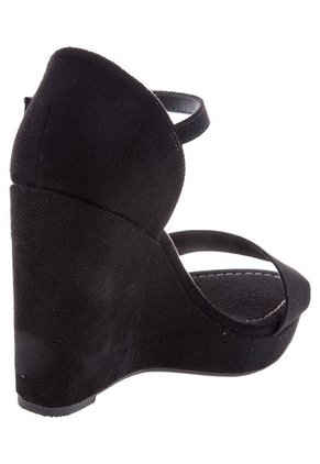 Sandalia Tacón Corrido Negra Moleca