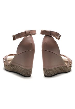 Sandalia Tacón Corrido Rosa moleca