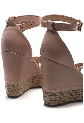 Sandalia Tacón Corrido Rosa moleca