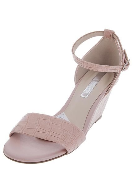 Sandalia Tacón Corrido Rosa Moleca