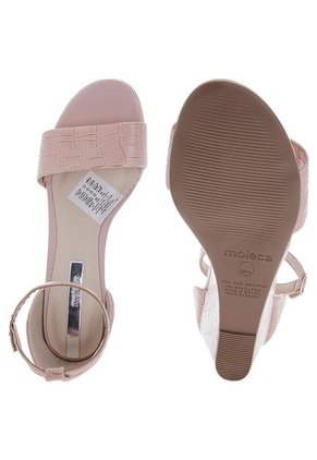 Sandalia Tacón Corrido Rosa Moleca