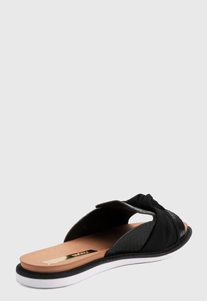 Sandalia Plana Negro moleca