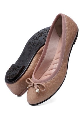 Baleta Oro Rosa-Negro Moleca