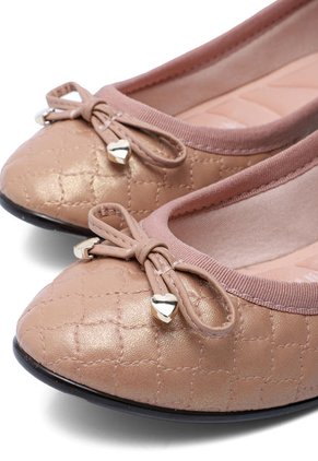 Baleta Oro Rosa-Negro Moleca