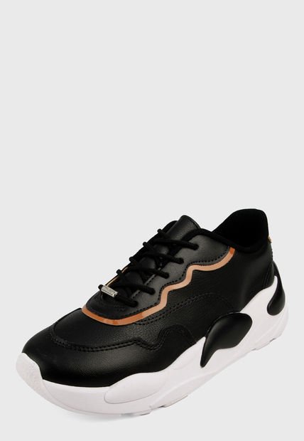 Tenis Negro-Café-Blanco moleca