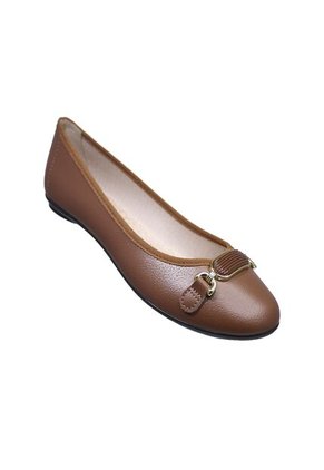 Baleta Marrón Plana Moleca Para Mujer