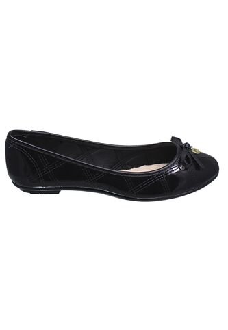 Baleta Negra Plana Moleca Para Mujer Moleca