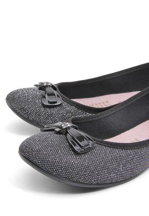 Baleta Negro-Plata Moleca