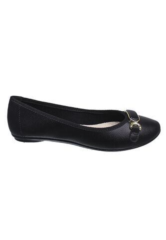 BALETA MOLECA PLANA NEGRA PARA MUJER Moleca