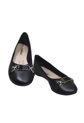 BALETA MOLECA PLANA NEGRA PARA MUJER