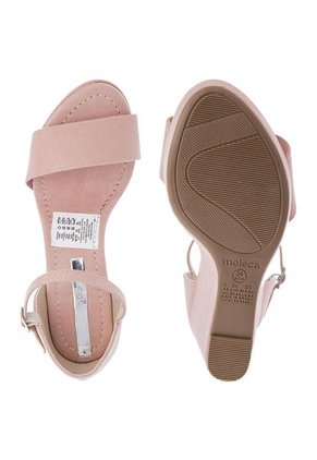 Sandalia Tacón Corrido Rosa Moleca