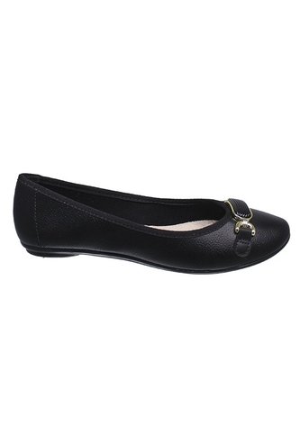 BALETA MOLECA PLANA NEGRA PARA MUJER Moleca