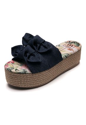 Playera Azul-Multicolor moleca