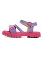 Sandalia Violeta-Fucsia-Amarillo Molekinha de Molekinha