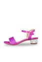 Sandalia Tacón Cristal Rosa Holografico  Molekinha de Molekinha