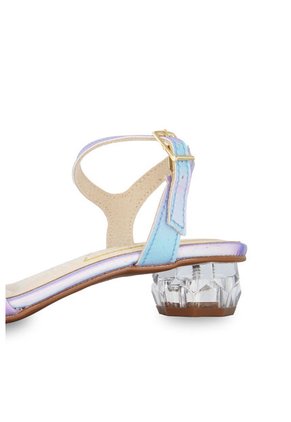 Sandalia Tacón Cristal  Multi Azul Molekinha