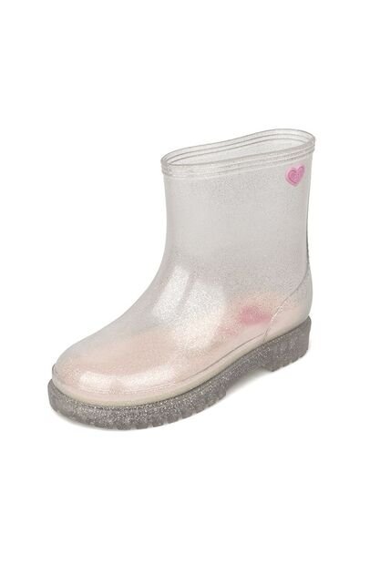 Bota Media Infantil Niña Cristal-Plata Molekinha