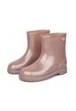 Bota Media Infantil Niña Rosa Perolizado Molekinha de Molekinha