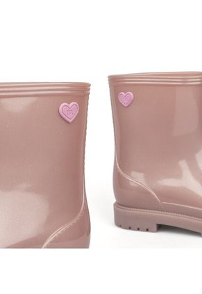 Bota Media Infantil Niña Rosa Perolizado Molekinha
