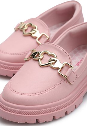 Mocasín Palo Rosa-Dorado Molekinha