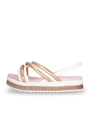 Sandalia Blanco Dorado Molekinha