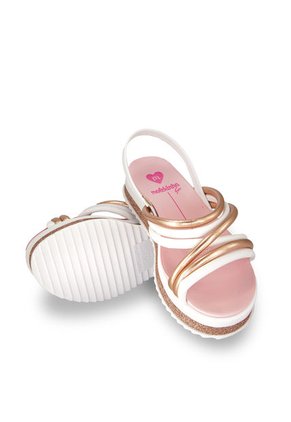 Sandalia Blanco Dorado Molekinha