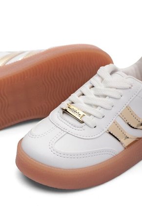 Tenis LifeStyle Niña Blanco-Dorado Molekinha