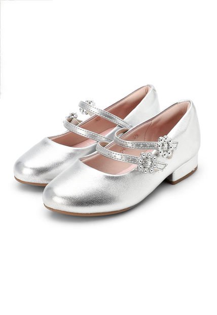 Zapato Casual Plateado Molekinha
