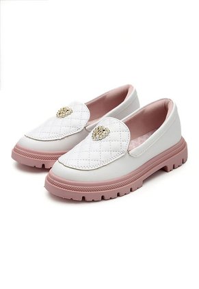 Mocasín Blanco-Rosa Molekinha