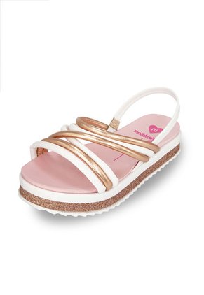 Sandalia Blanco Dorado Molekinha