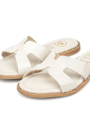 Sandalia Plana Infantil Niña Marfil Molekinha